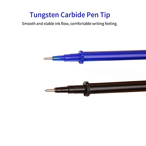 20 Pieces Blue Ink Erasable Gel Ink Pen Refills Fine Point 0.5mm Replaent Gel Pen Refills for Erasable Pens Office Scol Writing Stationery Supplies