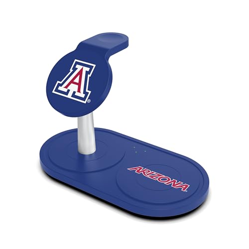 SOAR Collegiate 3-in-1 Wireless Charging Station - color: Arizona Wildcats