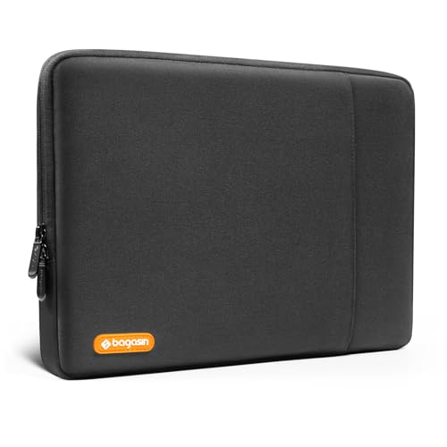 Bagasin 13.3-14 Inch Laptop Sleeve Case for MacBook Pro | Compatible with MacBook Pro M1-M5 2026 A3426 A3427 A3434 A3185 A3401 A3112, Fits HP Dell ASUS Lenovo 13.3-14 inch notebooks - color: Black, size: 13.3-14