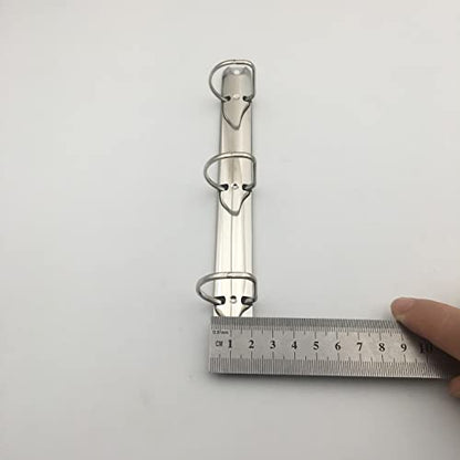 5Pack A5 Half Letter Junior Legal Size Ring Binder Mechanism, 3 D-Rings,1 inch Inner Height, 20mm Base Width, Half Letter Notebook Replacement Kit - size: 25mm