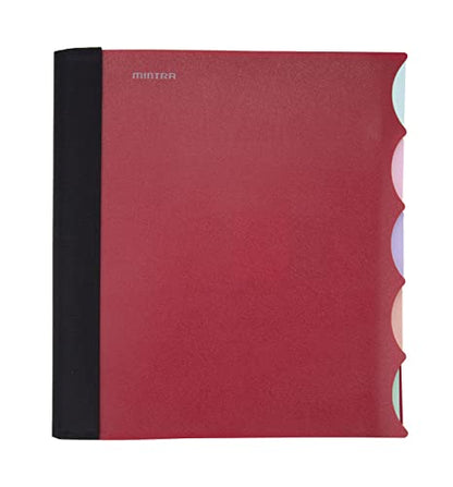 Mintra Office Durable PREMIUM Spiral Notebook (Chili Oil, 5 Subject (8.5in x 11in)) - color: Chili Oil, size: 5 Subject (8.5in x 11in)