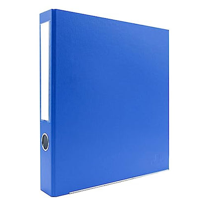 3-Ring Premium Round-Ring Binder - Ocean Blue, 2" Spine, by Bindertek | 275 Sheet Capacity, 1.5" Round Rings, Linen-Textured Covers, Steel Reinforced Edges, Spine Label Included - color: Ocean Blue, size: 2" Spine