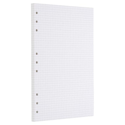 PATIKIL Grid Refill Paper 9-Ring Binder Loose Leaf Planner Filler Paper Planner Inserts, 80 Sheets/160 Pages, Lined - size: B5, style: Grid