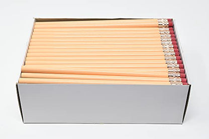 Pencil Guy Blank Round Pencils, Cream, 144 to a box | Not Sharpened - color: Cream, size: 1 Count (Pack of 144), style: Not Sharpened