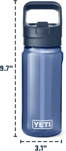 YETI Yonder 600 ml/20 oz Water Bottle with Yonder Straw Cap, Royal Blue - color: Royal Blue, size: 20 Ounces