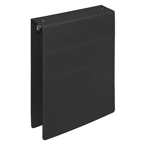 Carstens 2-Inch Heavy Duty 3-Ring Binder - Top Opening, Black, Durable Plastic, Precision No-Gap Rings, Waterproof Cover, No Pockets, Holds 300 US Letter Sheets, BPA-Free, Made in USA (5879-3R) - color: Black, size: Individual