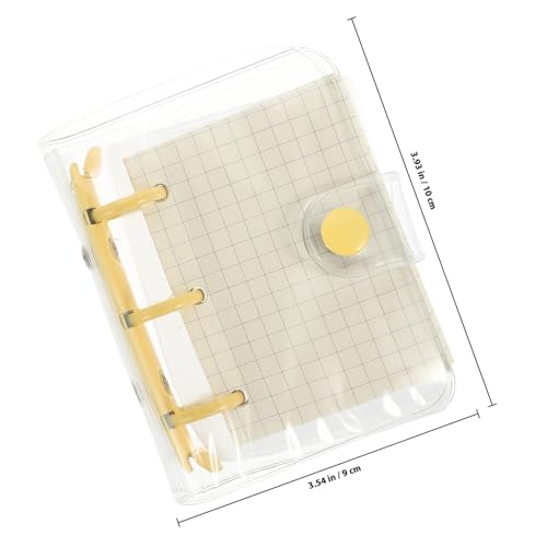 GAROZATION Mini 3-ring Loose-leaf Binder Notebook, Small Decorative Scrapbook Notepad with Smooth Writing Pages, Multi-function Mini Notebook for School, Office, and Personal Notes