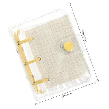 GAROZATION Mini 3-ring Loose-leaf Binder Notebook, Small Decorative Scrapbook Notepad with Smooth Writing Pages, Multi-function Mini Notebook for School, Office, and Personal Notes