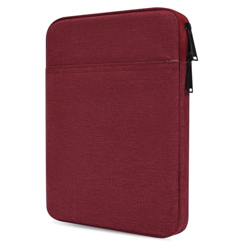 Tablet Sleeve Bag for 2025 11 inch iPad A16, 11 inch iPad Air M3 M4/ 10.9 inch iPad 10th/ Pro 11 M4, Galaxy Tab A8 10.5" Case Pouch, Fit Apple Smart Keyboard, Wine Red - color: Wine Red, size: 9-11 Inch