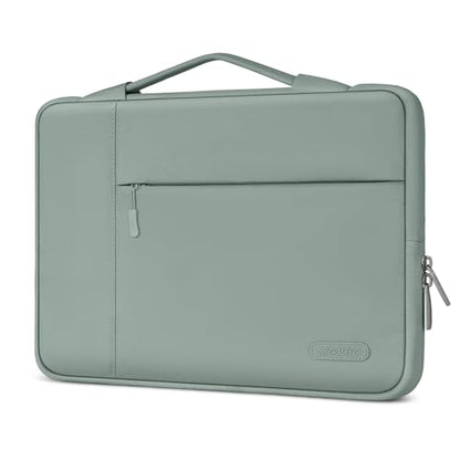 MOSISO Laptop Case 13.3 inch, 13.3 inch Laptop Sleeve with Handle | Compatible with MacBook Air/Pro 13/Pro 14, HP Dell ASUS Lenovo, Polyester Multifunctional Computer Bag, Antique Green - color: Antique Green, size: 13.3 inch