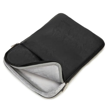 Kinmac 360° Protective Vertical Laptop Sleeve Case Cover Bag (Black PU, 12.5 inch-13.3 inch) - color: Black PU, size: 12.5 inch-13.3 inch