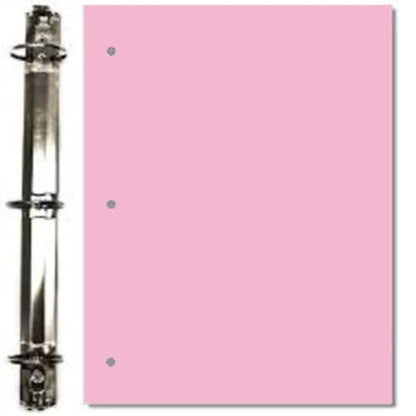 Copy Printing and Writing Colored Paper, 20 Pound - 75 Gsm, 3 Hole Punch, 500 Sheets per Ream. (Pink) - color: Pink