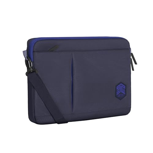 STM Blazer Laptop Sleeve - Slim & Protective Fits up to 16 inch Laptop with External Zipper Pocket - Ideal for Students & Business Men & Women - Blue - color: Blue