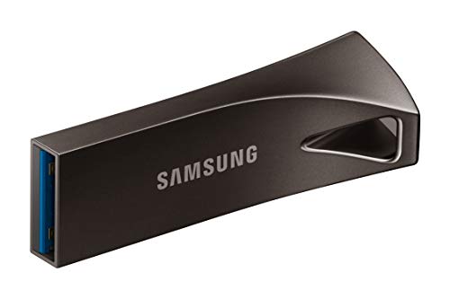 SAMSUNG BAR Plus 256GB - 400MB/s USB 3.1 Flash Drive Titan Gray (MUF-256BE4/AM) - color: Gray, style: 256 GB