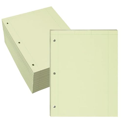 Roaring Spring Graph Ruled Engineering Pad, Engineering Graph Paper Pad, 12 Pack, 5x5 Grid to Edge, 8.5" x 11", 200 Sheets, 3 Hole Punched, Green Tinted Sheets, Made in USA - color: Green, size: Grid-to-Edge (200 Sheets) (Pack of 12)