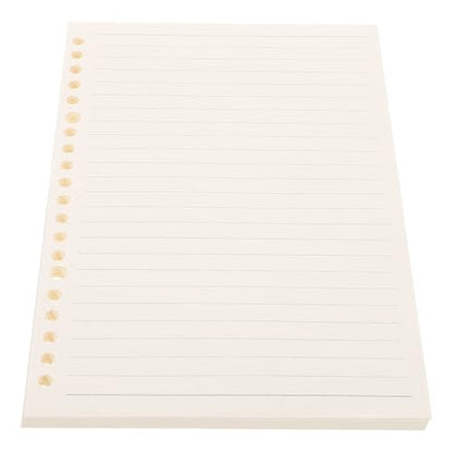 SEWACC A5 Lined Journal Refill Paper 60 Sheets Thick Loose Leaf Binder Inserts College Ruled Planner Filler for Organizer Notebook Office Use