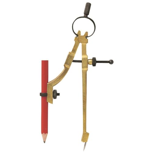 General Tools 842 Precision Pencil Compass, includes pencil , Yellow, 1 Count (Pack of 1)