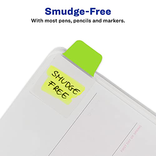 Avery Mini Ultra Tabs, 1" x 1.5", 2-Side Writable, Assorted Neon Colors, 40 Repositionable Tabs (74759)