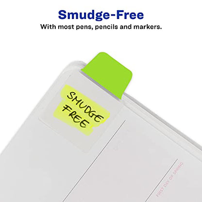Avery Mini Ultra Tabs, 1" x 1.5", 2-Side Writable, Assorted Neon Colors, 40 Repositionable Tabs (74759)