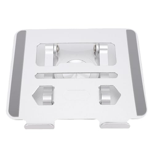 Tablet Stand with Adjustable Height and 360° Rotating Base for 5.8 to 12.9 Inch Tablets Ideal for Video Calls and Online Learning (Silver)