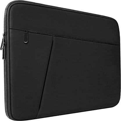 Laptop Sleeve case 14 inch, Protective Soft Padded Computer Carrying Bag Durable Laptop Cover Compatible with 14" MacBook HP Lenovo Dell ASUS Acer Chromebook Notebook Bag, Black - color: Black, size: 14 inch