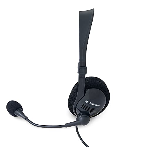 Verbatim Stereo USB Headset with Microphone and in-Line Remote
