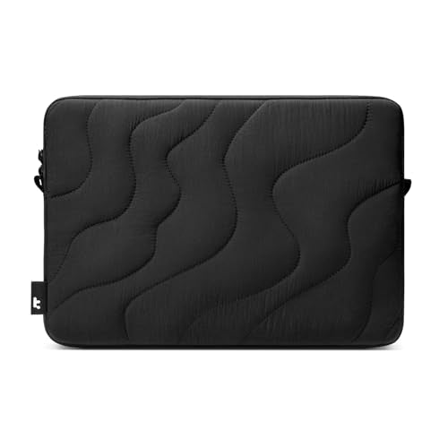 tomtoc 360 Protective Puffy Laptop Sleeve for 14-inch MacBook Pro M5 Pro/Max (2026) A3426 A3427, M4/M3 Pro/Max A3434 A3112 A3401 13.5/13.8-inch Surface Laptop 7(Copilot+ PC)/6/5/4/3, Quilted Design - color: Lavascape, size: 14-inch for MacBook Pro