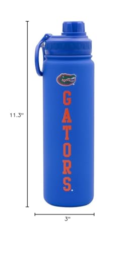 Florida Water Bottle - Blue Double Walled Stainless Steel 24 oz Keeps Drinks Cold or Hot - color: Florida - Blue