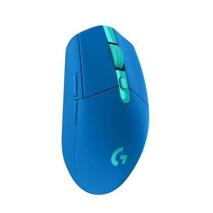 Logitech G305 Lightspeed Wireless Gaming Mouse, Hero Sensor, 12,000 DPI, Lightweight, 6 Programmable Buttons, 250h Battery, On-Board Memory, Compatible with PC, Mac - Blue - color: Blue, style: Classic