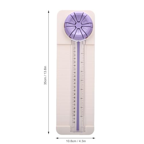 Hyuduo 6 in 1 Paper Cutter, Portable Trimmer with Straight Dotted Curved Creased Deckle Wavy Lines for 22cm Wide 220gsm Paper, Photo Card, for Scrapbooking Card Making Office Classroom