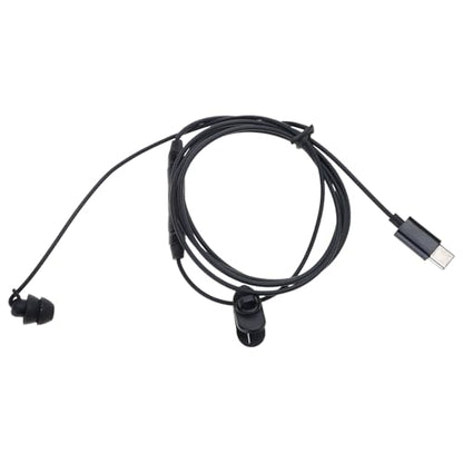 USB Type-C Single-Sided in-line Headset with Microphone, Suitable for Mobile Phones and Computers, Designed for Driving