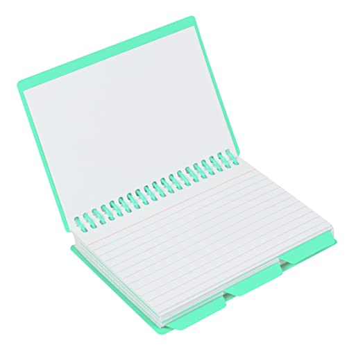 C-Line Spiral Bound Index Card Notebook with Tabs, Includes 60 Ruled 3 x 5 Inches Index Cards, Pack of 24 Notebooks, Assorted Colors (48750-24) - style: 24 Notebooks