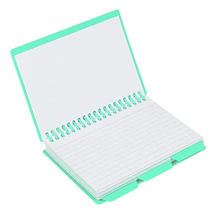 C-Line Spiral Bound Index Card Notebook with Tabs, Includes 60 Ruled 3 x 5 Inches Index Cards, Pack of 24 Notebooks, Assorted Colors (48750-24) - style: 24 Notebooks