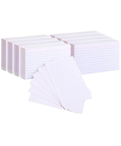 Mr. Pen- Lined Index Cards, 300 Cards, White, 3x5, Bulk Ruled Index Cards | Flash Cards Ruled for School, College, Office, Home Organization, Durable Study To Do List Note Cards with Ruled Lines - size: 300 Cards