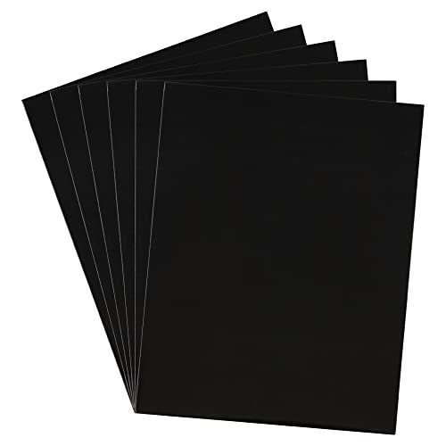 JAM PAPER Laminated Two Pocket Glossy School Folders - Letter Size - High Gloss Black - 6/Pack - color: Black, size: Pack of 6 Folders