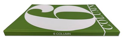 BookFactory 6 Column Book, Hardbound Columnar Notebook, 100 Pages - size: 6 Column, style: Laminate Hardbound