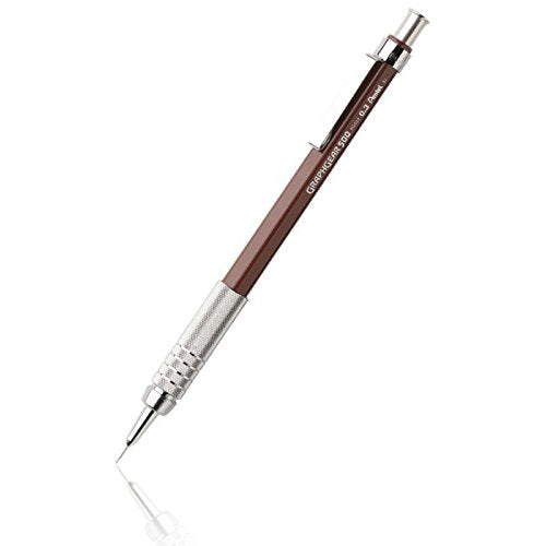 Pentel Graph Gear 500 Automatic Drafting Pencil, 0.3mm, Brown Barrel, 1 Pack (PG523BP) - style: 0.3mm