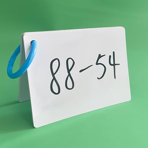 Double-Side Dry Erase Index Card - 20 Laminated Cards for Versatile Use | Laminated Cardstock 4.3x 3.1 inch, Reusable Blank Cards for Home, Work, School, Study Guide, to Do Lists, DIY Teaching Aids