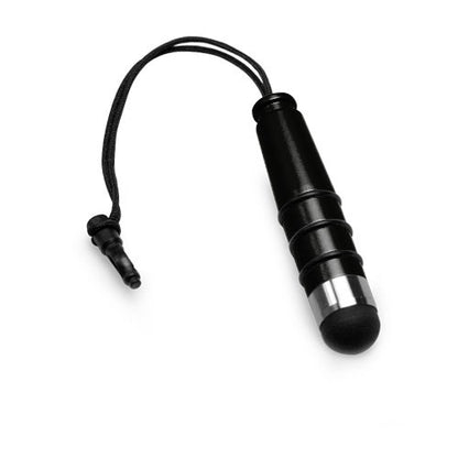 BoxWave Stylus Pen Compatible with TEAMSable Android POS Kiosk with Stand (15 in) - mini Capacitive Stylus, Small Rubber Tip Capacitive Stylus Pen - Jet Black