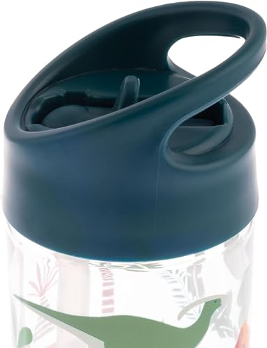 Stephen Joseph, Kids Flip Top Water Bottle, 10 oz Tritan BPA Free, Water Bottle for Girls & Boys, Back to School Flip Top Bottle, Blue Dino - color: Blue Dino