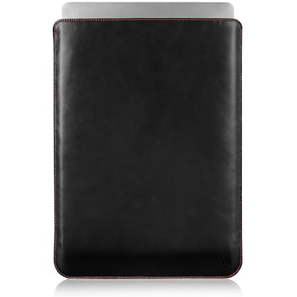 Casemade Real Leather Laptop Sleeve for MacBook Pro & Air Fits 13, 14, 15 & 16 Inch - Genuine Full Grain Leather with Soft Wool Lining (16 inch - Pro M1/M2/M3/M4/M5) - color: Black, size: 16" Pro M1-M5