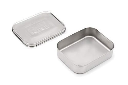 Bits Kits Stainless Steel Bento Box Lunch and Snack Container for Kids and Adults, 1 Compartment, 3 Cup Capacity, Color-Silver | For Kids & Adults | Easily Fits In Lunchboxes | Durable Stainless Steel | Dishwasher Safe | 3 Cup Capacity | On The Go - style
