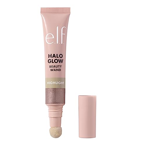 e.l.f. Halo Glow Highlight Beauty Wand, Liquid Highlighter Wand For Luminous, Glowing Skin, Buildable Formula, Vegan & Cruelty-free, Rose Quartz - color: Rose Quartz