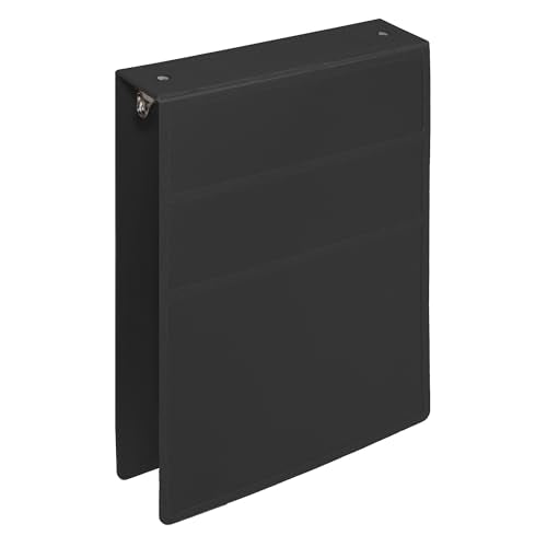 Carstens 2-Inch Heavy Duty 3-Ring Binder - Top Opening, Black, Durable Plastic, No-Gap Rings, Waterproof Cover, No Pockets, Holds 300 US Letter Sheets, BPA-Free, Made in USA (5879-3R), Case of 16 - color: Black, size: Case of 16