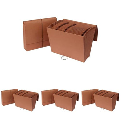 Pendaflex 21 Pocket A-Z Expanding File, File Organizer for School, Home and Office, Durable Organizer with Pockets, Letter Size, Red Rope (75711) (Pack of 4) - size: 1 Count (Pack of 4)