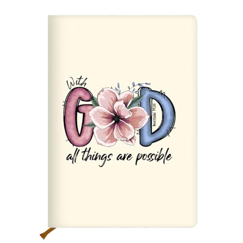 Christian Gifts for Women Journal Notebooks for Note Taking, Christian Sayings Journal Notebook, Bible Journaling Notebook Bible Verse Scripture Prayer Planner, Floral Inspirational Notebook - color: Multi 1163