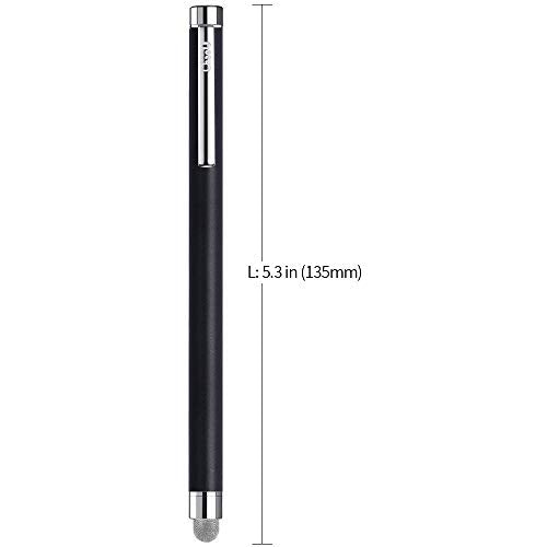ChaoQ Stylus Pens for Touch Screens, 8 Pcs Mesh Fiber Capacitive Stylus with 8 Replaceable Mesh Tips and 8 Replaceable Rubber Tips (Silver, Black, White, Champagne) - color: Silver, Black, White, Champagne