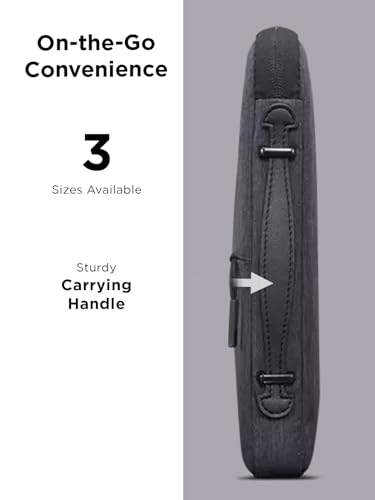 Lenovo Urban Laptop Sleeve 13 Inch for Laptop/ Notebook/Tablet Compatible with MacBook Air/Pro Water Resistant - Charcoal Grey - size: 13 inch