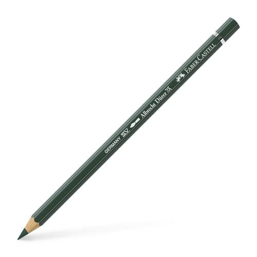 Faber-Castell Art & Graphic Albrecht Dürer Watercolour Pencil, (278), Chrome Oxide Green, For Art, Craft, Drawing, Sketching, Home, School, University, Colouring - color: Chrome Oxide Green