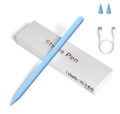 Stylus Pens for Touch Screens, Universal Fine Point iPad Pencil with Magnetic Adsorption Compatible with iPhone/iPad/Samsung/Android/Tablet & Other Touch Screens (Blue) - color: blue